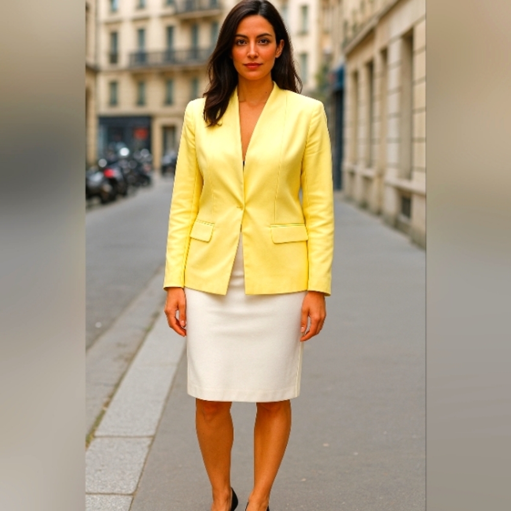NWT Elegant Yellow Women's Blazer